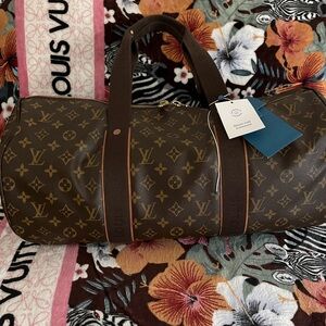 Louis Vuitton Dark Brown Beaubourg Monogram Duffel Bag
